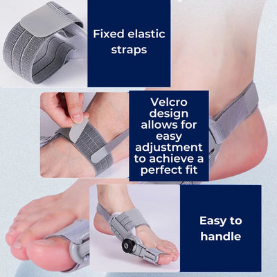 BunionEase Adjustable Relief Brace | for Hallux Valgus - Gently Correct and Alleviate Pain Associated with Bunions