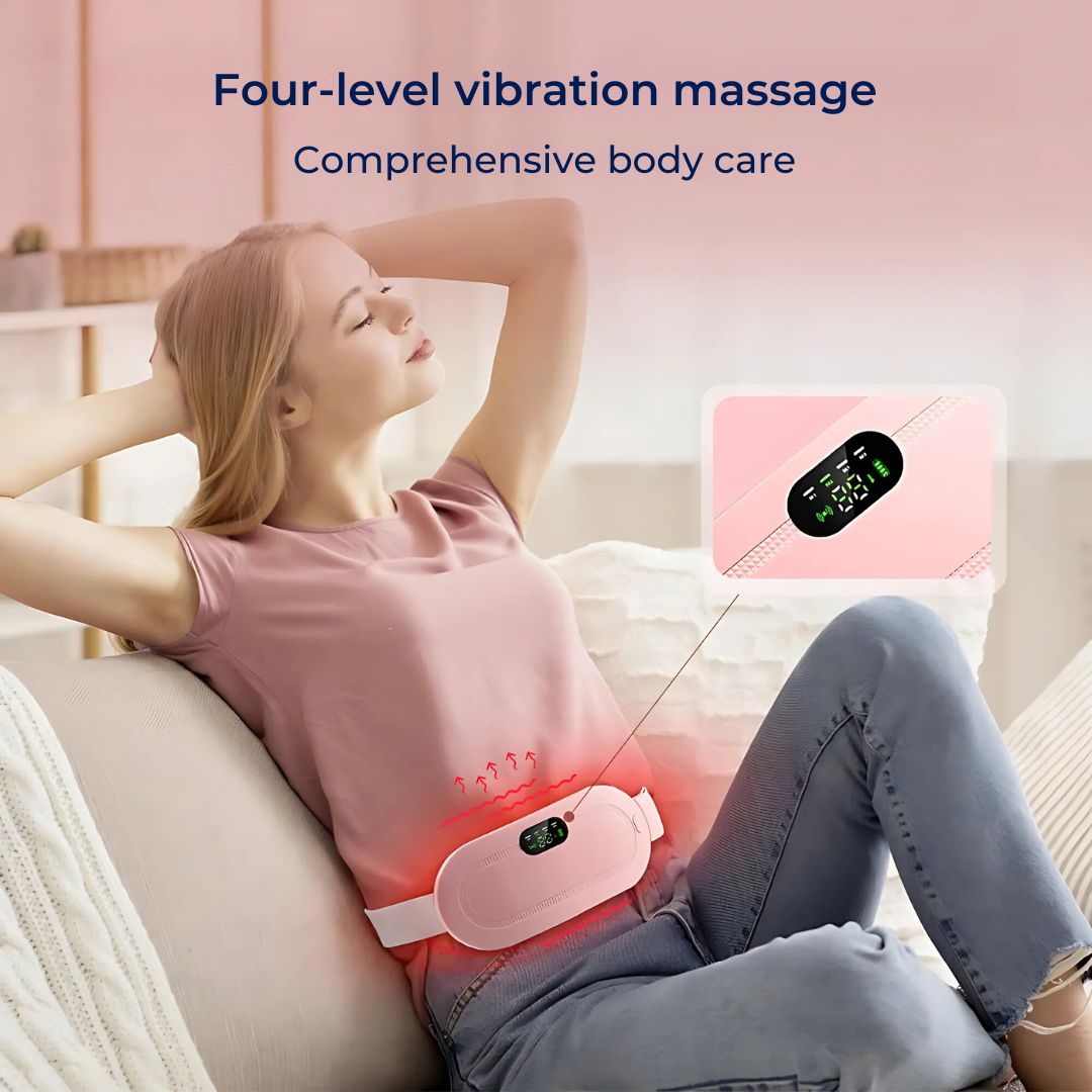 CalmFlow Heating Pad for Period Cramps | Period Cramps Relief - Soothing Heat for Cramps - Muscle Relaxation - Stress Reduction