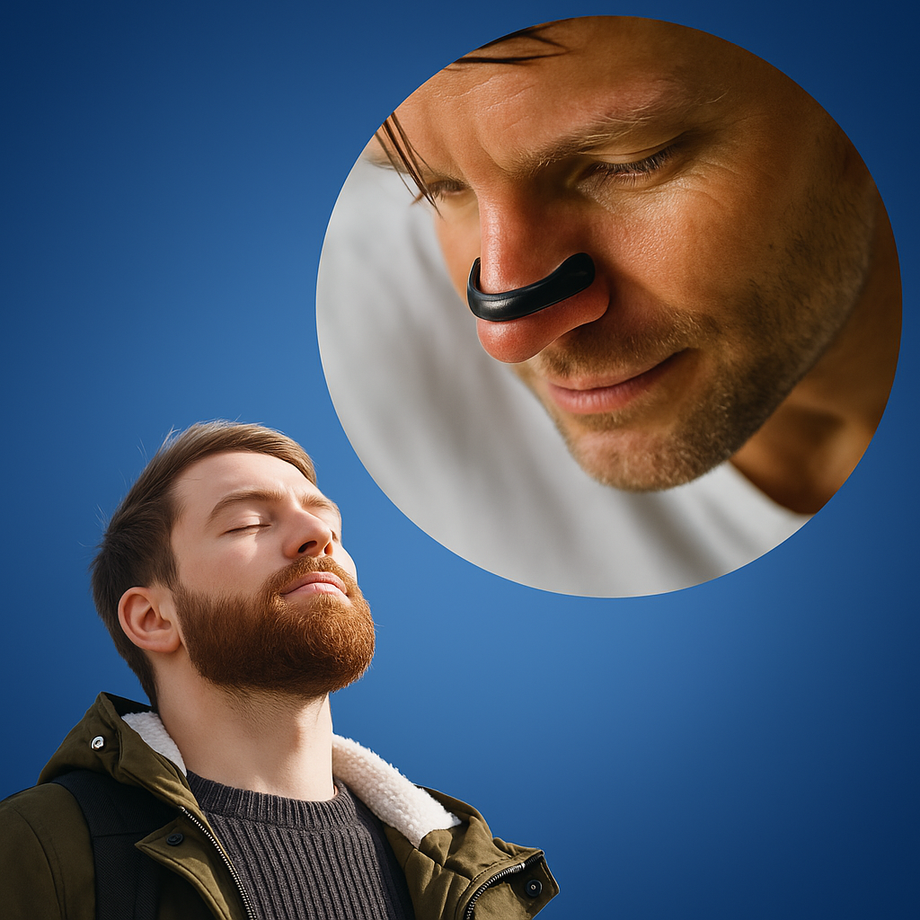 SnoreEase | Anti-Snoring Nose Clip – Magnetic Therapy – Soft Silicone – Better Sleep for Adults