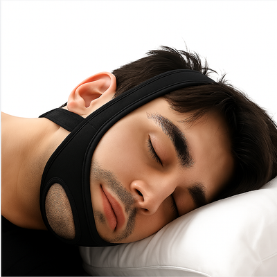 QuietNight | Anti Snoring Chin Strap – Sleep Apnoea Relief – Breathable & Adjustable – For Adults Seeking Better Sleep