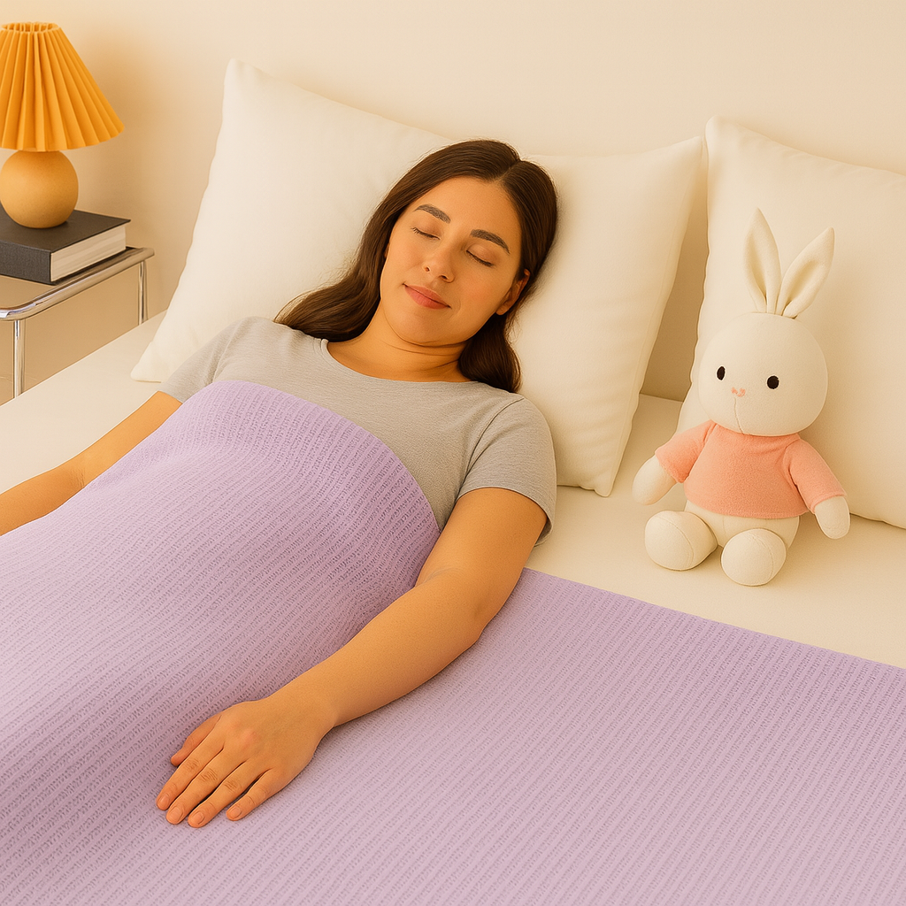 CoolBreeze | Cooling Blanket – Temperature Regulating – Breathable Bamboo Fibre – Cooler Nights – Relief From Night Sweats and Overheating