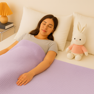 CoolBreeze | Cooling Blanket – Temperature Regulating – Breathable Bamboo Fibre – Cooler Nights – Relief From Night Sweats and Overheating