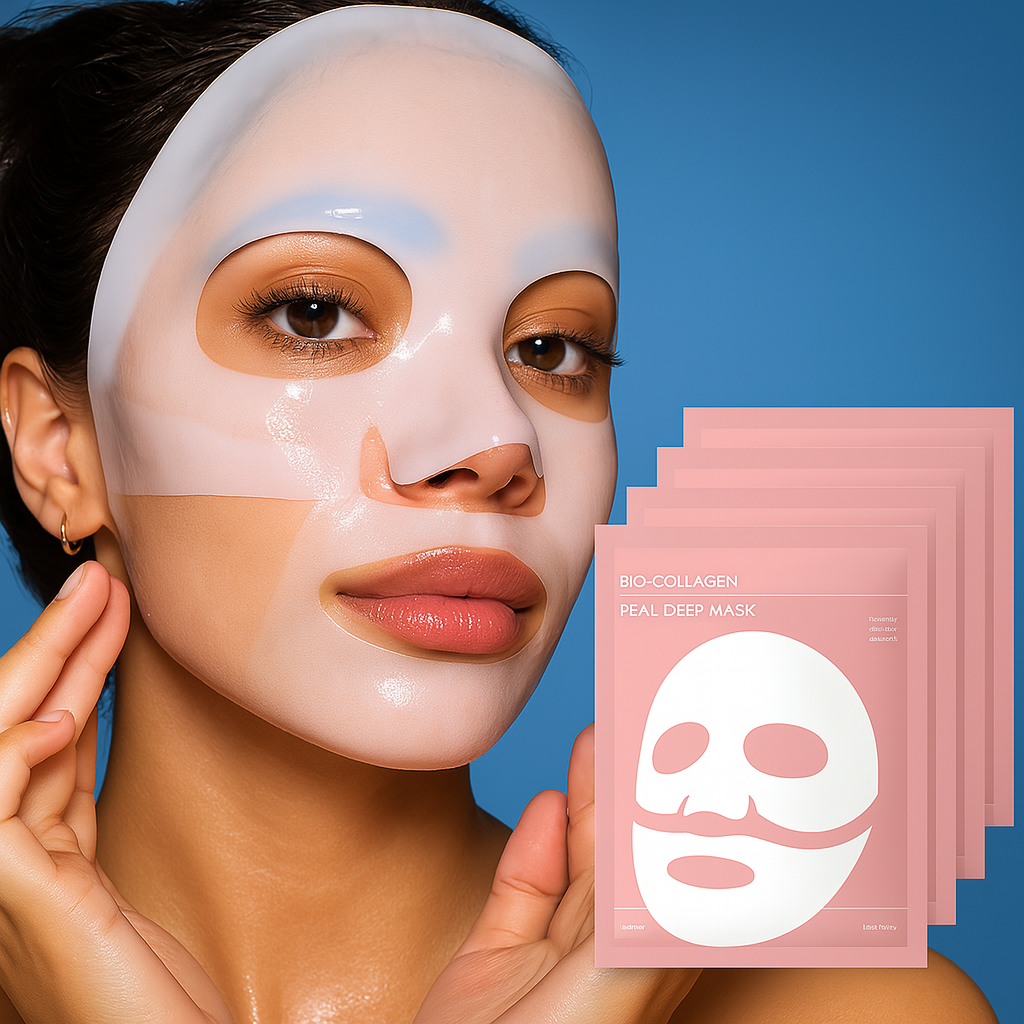 Dermaglow | Collagen Sheet Mask – Overnight Hydration – Hydrogel – Mature & Dry Skin