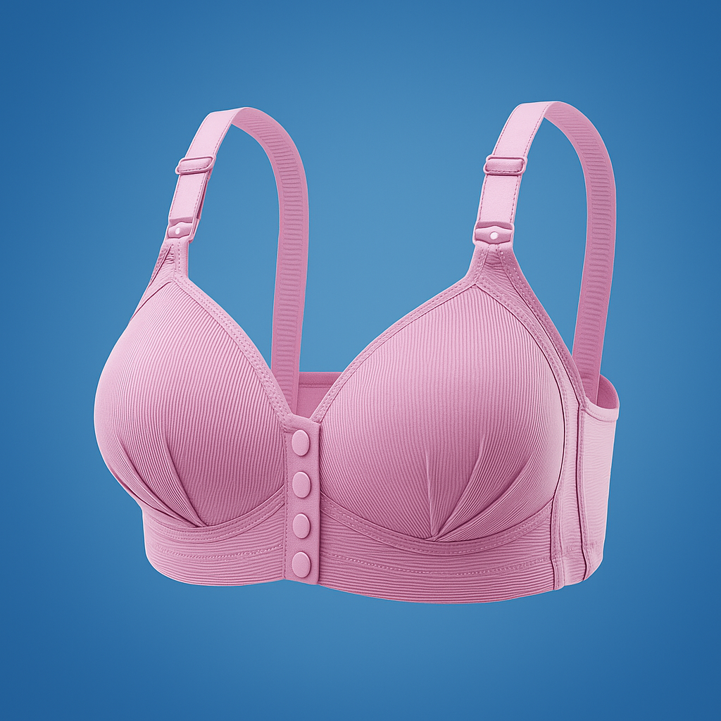 Luvina | Plus Size Push-Up Bra – Wireless Front Closure – Breathable Lift Support – Everyday Comfort & Ease