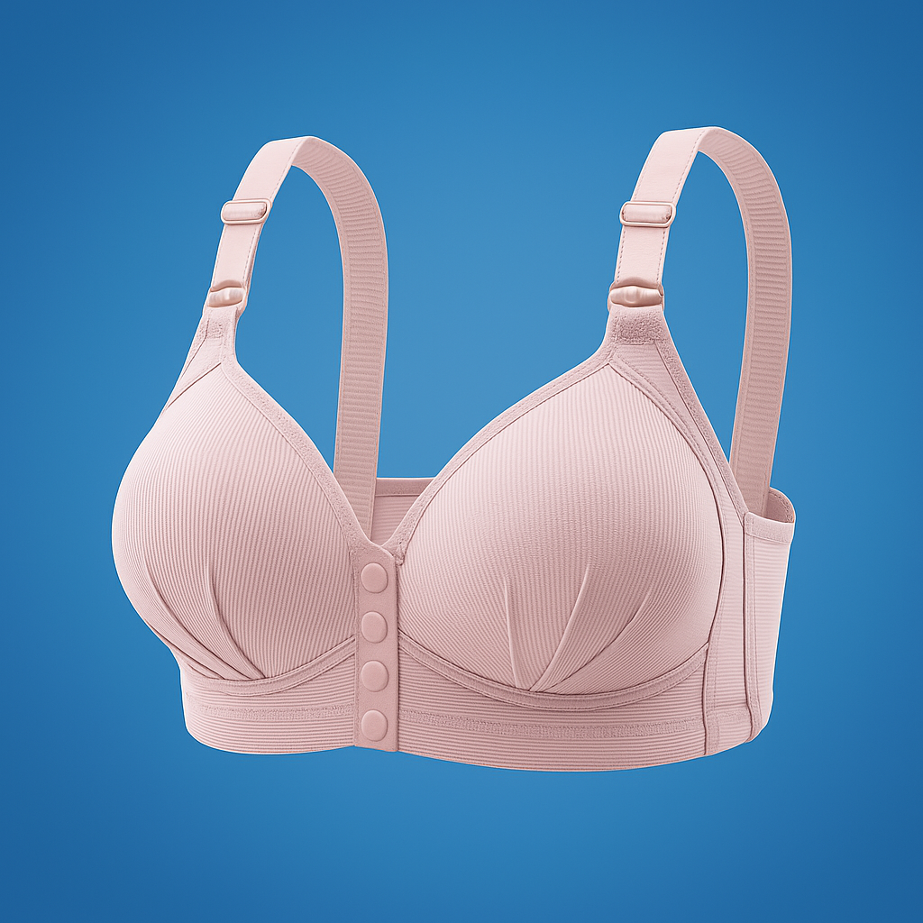 Luvina | Plus Size Push-Up Bra – Wireless Front Closure – Breathable Lift Support – Everyday Comfort & Ease