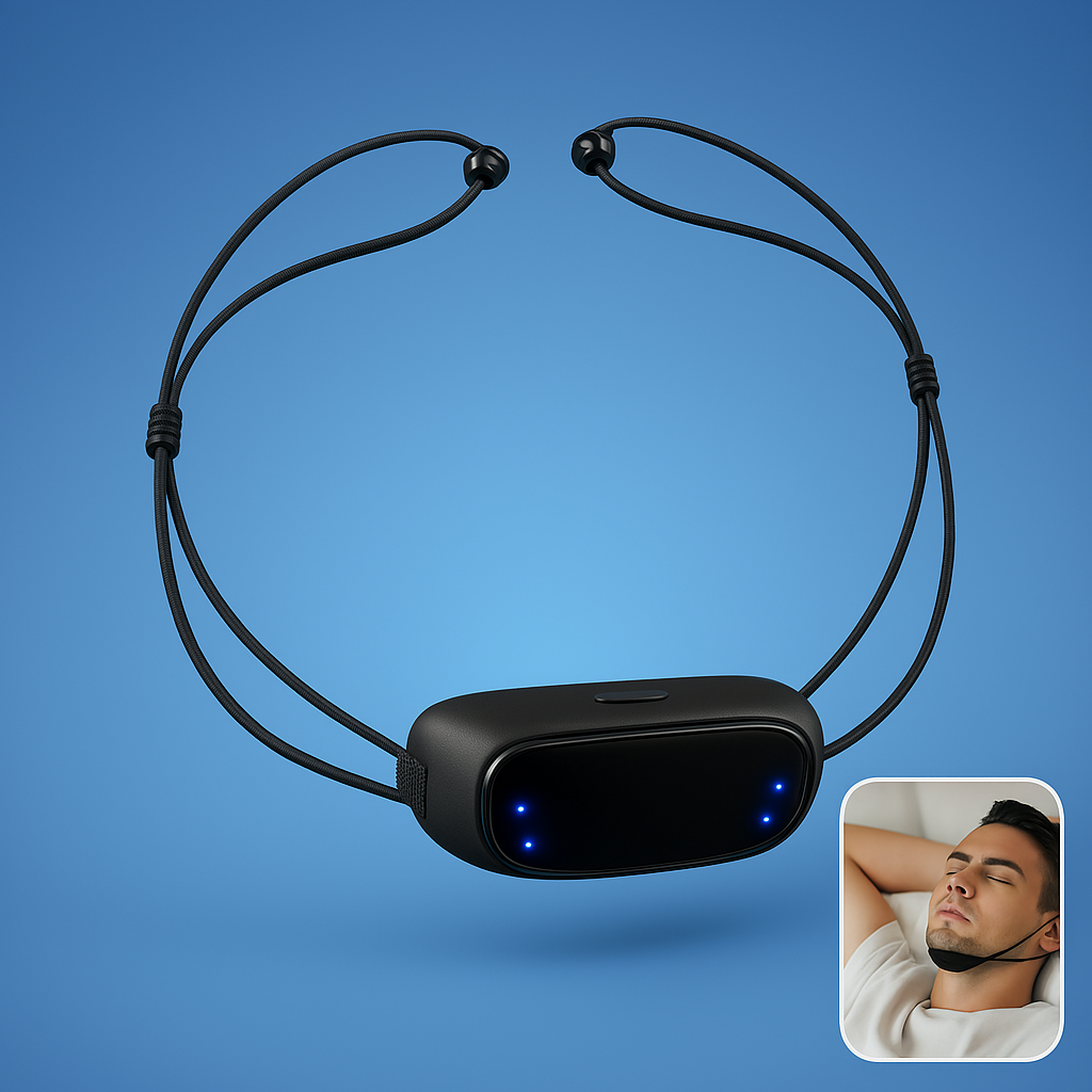 DreamEase Smart Anti-Snoring Device | Snore Stopper with Sleep Monitoring - Gentle Vibration for Better Sleep Quality