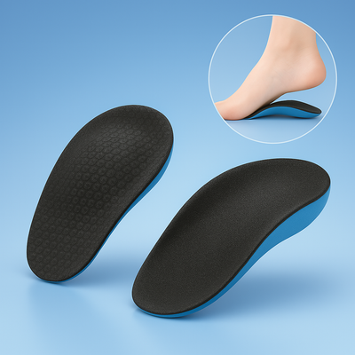 SoleEase High Arch Support Shoe Inserts | Soft EVA Foam - for Comfort Cushioning and Pain Relief