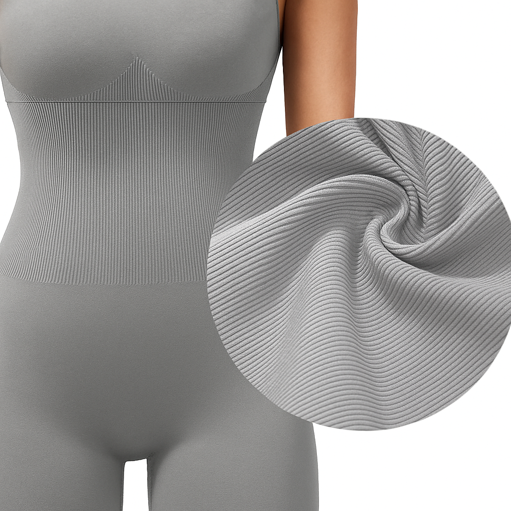 FlexCurve | Women’s Backless Workout Jumpsuit – Breathable Stretch Fabric – Flattering Fit for Gym & Yoga