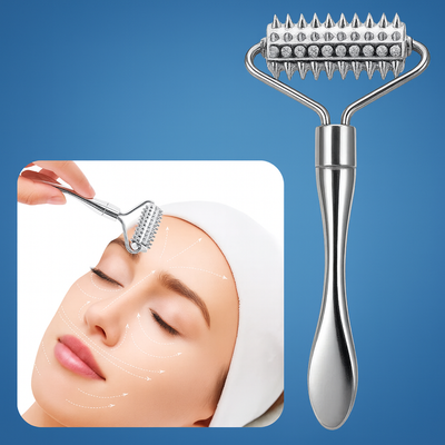 Relaxura | Acupuncture Massage Roller – Stress Relief – Stainless Steel – Improves Circulation – Muscle Pain Relief – Home Spa Self-Care