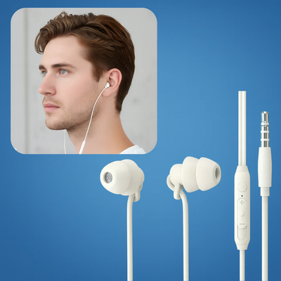 SomniSil | Sleep Earphones – Noise-Cancelling – Ergonomic Silicone – For Side Sleepers – Blocks Snoring & Traffic – All-Night Comfort