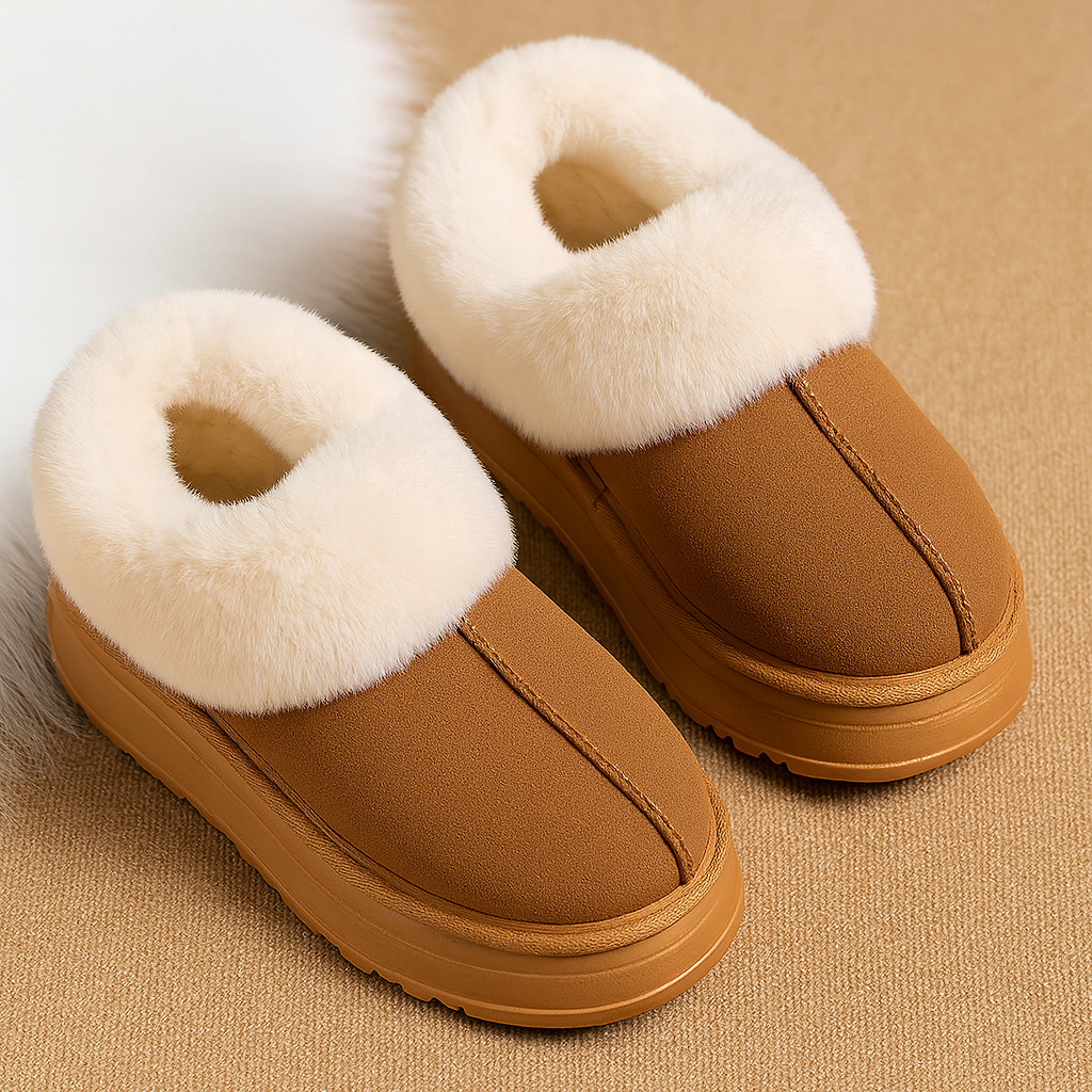 CosyTread | Women’s Snow-Boot Slippers – Cosy Plush Lining – Thick Non-Slip Sole – Winter Comfort at Home