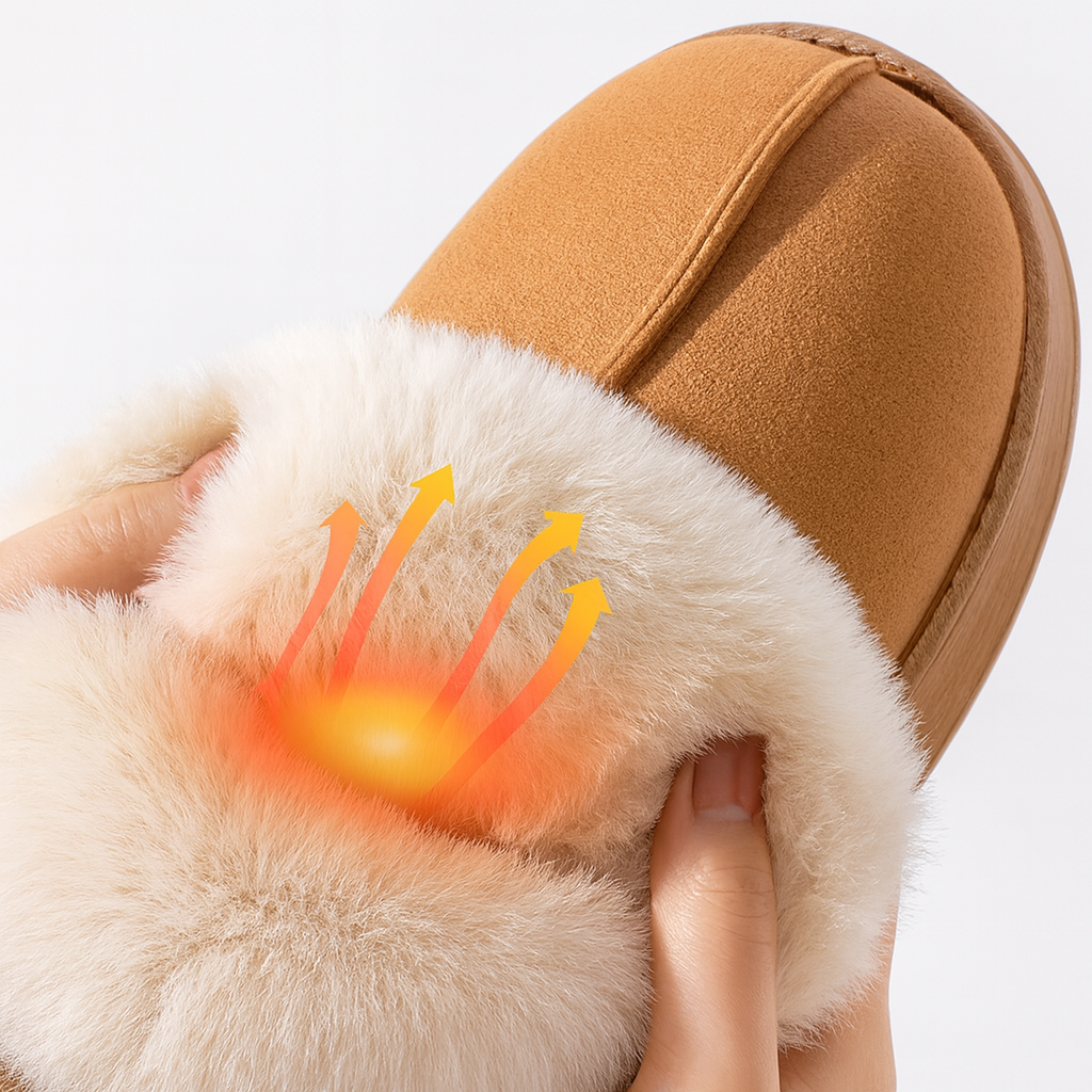 CosyTread | Women’s Snow-Boot Slippers – Cosy Plush Lining – Thick Non-Slip Sole – Winter Comfort at Home