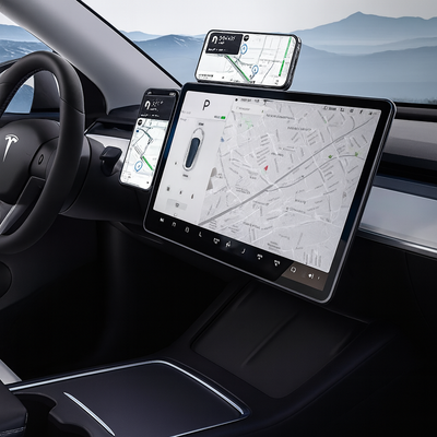 MagnaHold | Laptop Phone Mount – Magnetic Grip – 360° Adjustable Arm – Secure Hands-Free Viewing at Desk