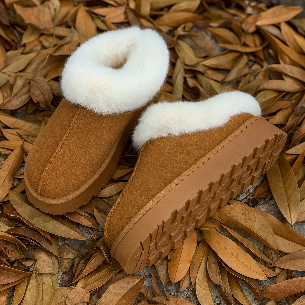 CosyTread | Women’s Snow-Boot Slippers – Cosy Plush Lining – Thick Non-Slip Sole – Winter Comfort at Home