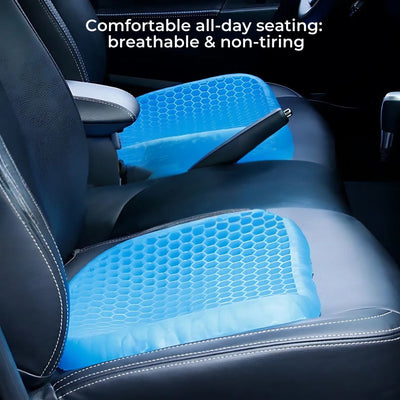 ComfortGel Orthopedic Gel Seat Cushion | Pressure Relief - Tailbone Pain - Lower Back Support - For Office Chair - Car - Wheelchair Use