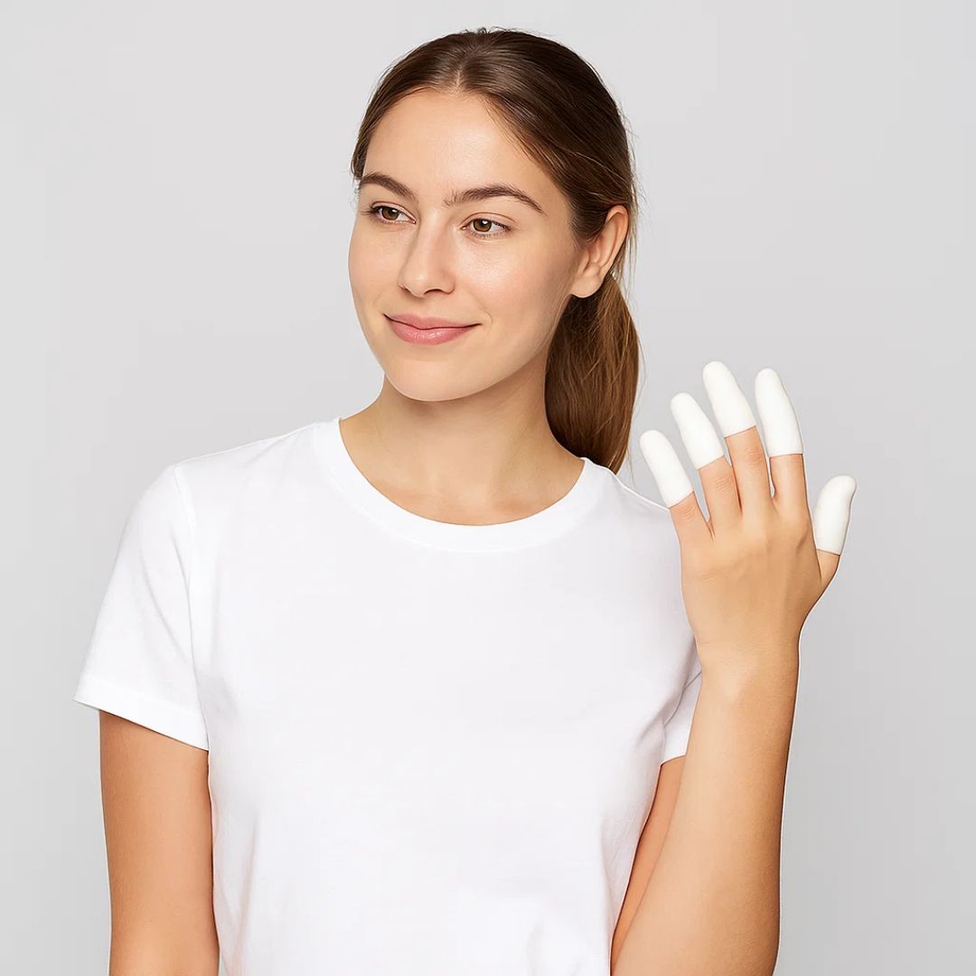 CornCushion | Silicone Toe and Finger Caps – Corn Relief – Soft Silicone Cushioning – Prevents Friction