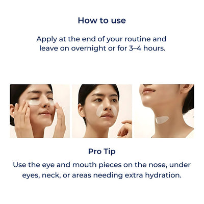 Dermaglow | Collagen Sheet Mask – Overnight Hydration – Hydrogel – Mature & Dry Skin