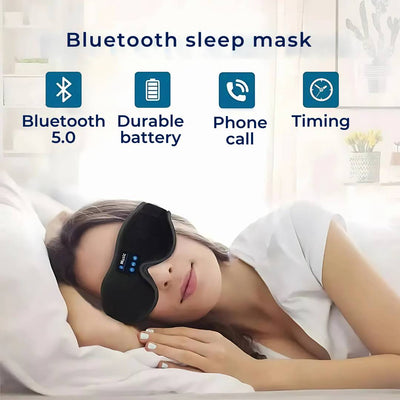 DreamSounds Bluetooth Sleeping Mask with Built-in Headphones | for Travel - Meditation - Light Blocking Comfort