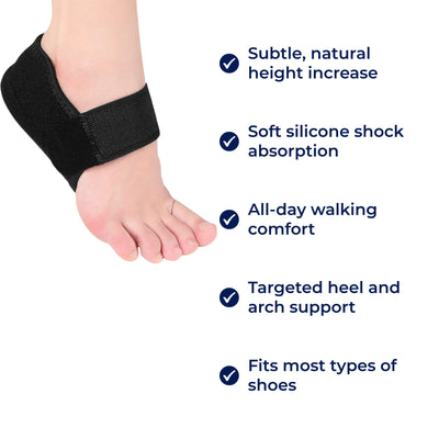 ElevateEase | Heel Lift Insoles – Height Increase – Pain Relief – Improved Posture - Everyday Comfort
