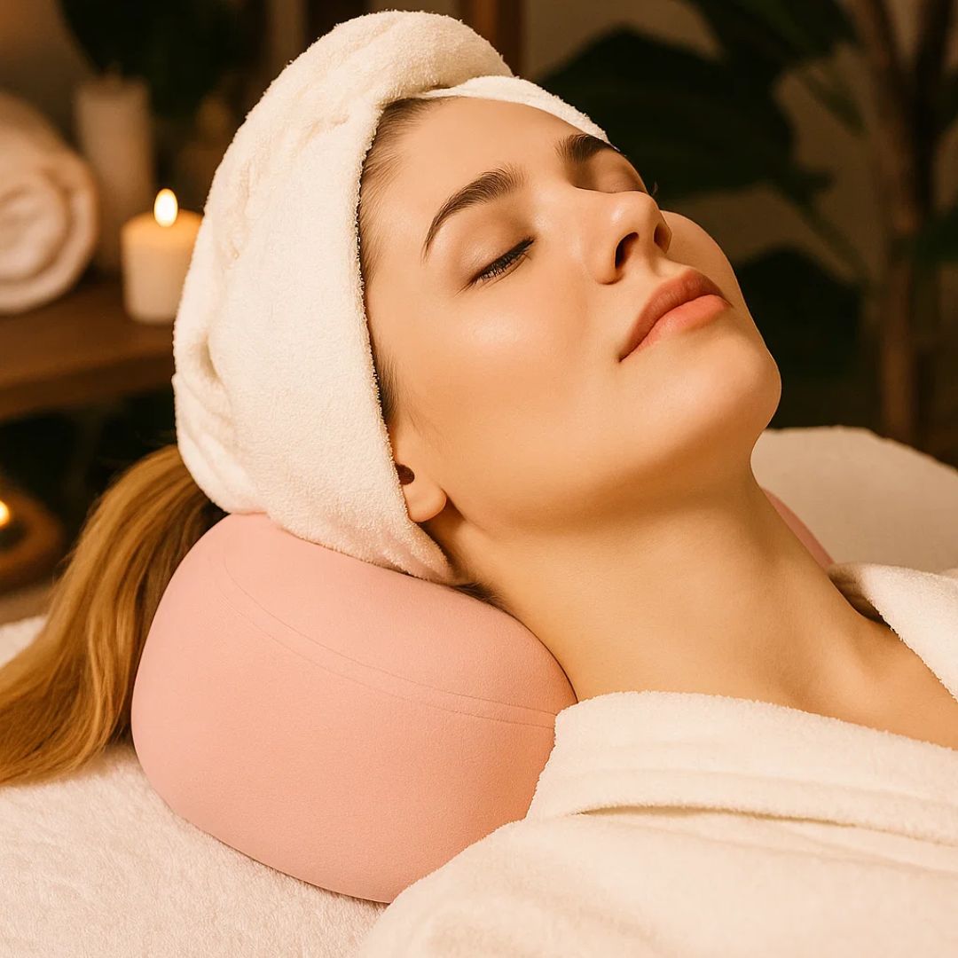 FaceEase | Face‑Down Pillow – Pressure Relief Support – Contoured Memory Foam – Ideal for Massage Beauty & Stomach Sleeping
