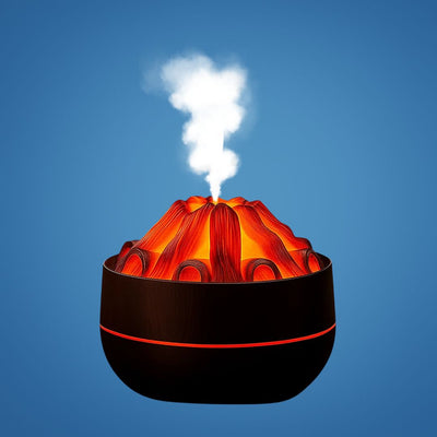 FlameMist | Essential Oil Diffuser – Flame LED – Two Mist Modes – Quiet USB Design – Home Relaxation