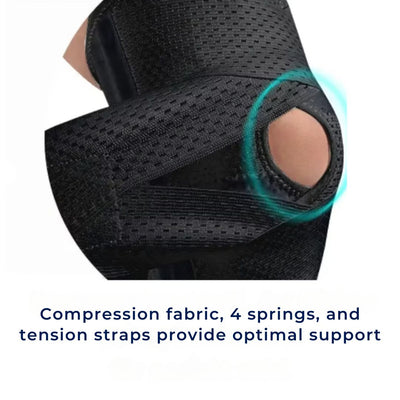 FlexGuard Knee Pads | with Support Compression Springs and Tension Strap - for Stability - Pain Relief and Protection