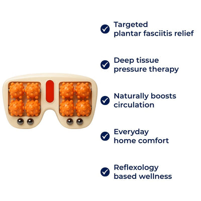 FootEase | Foot Massage Roller – Plantar Fasciitis Relief – Deep Tissue Pressure – Improves Circulation – All-Day Home Comfort