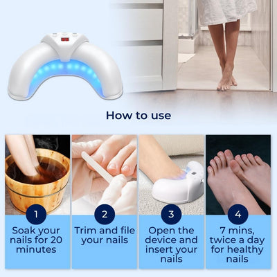 FungiFree | Laser Nail Fungus Device – Dual‑Wavelength Penetration – Compact Home Use – Fungal Nail Restoration