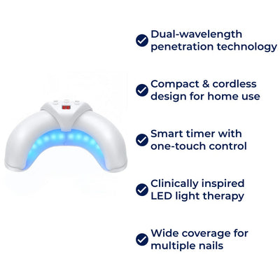 FungiFree | Laser Nail Fungus Device – Dual‑Wavelength Penetration – Compact Home Use – Fungal Nail Restoration