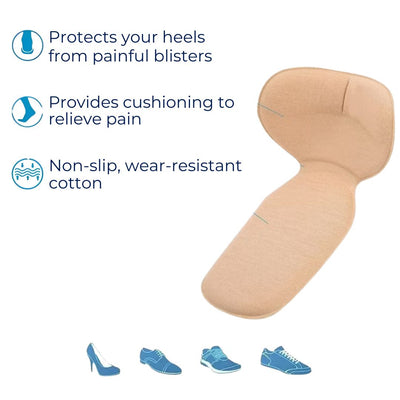 HeelGuard Shoe Chafing Inserts Heel | Cushioned Protection for Blisters and Friction Relief - Ideal for Heels and Daily Wear