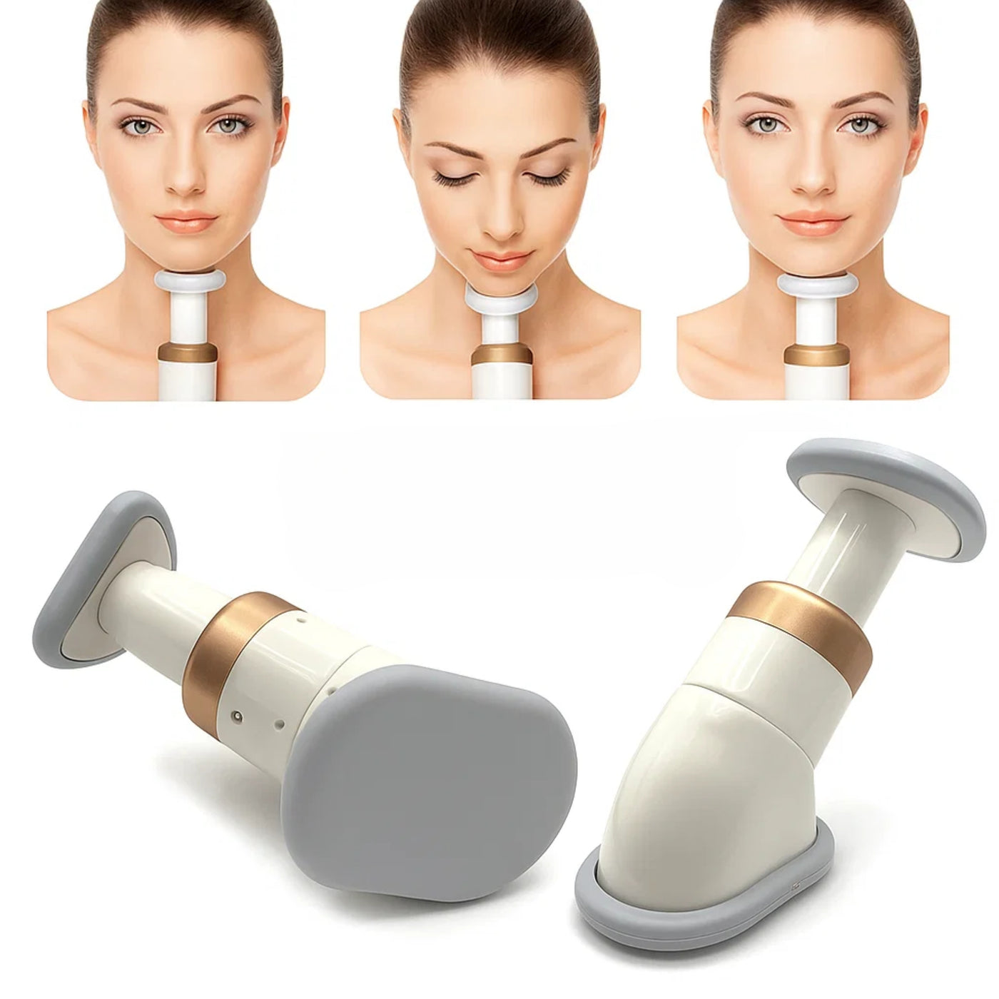 JawDefine | Neckline Slimmer – Double Chin Remover – Coil Resistance – Lightweight – Home Facial Exercise