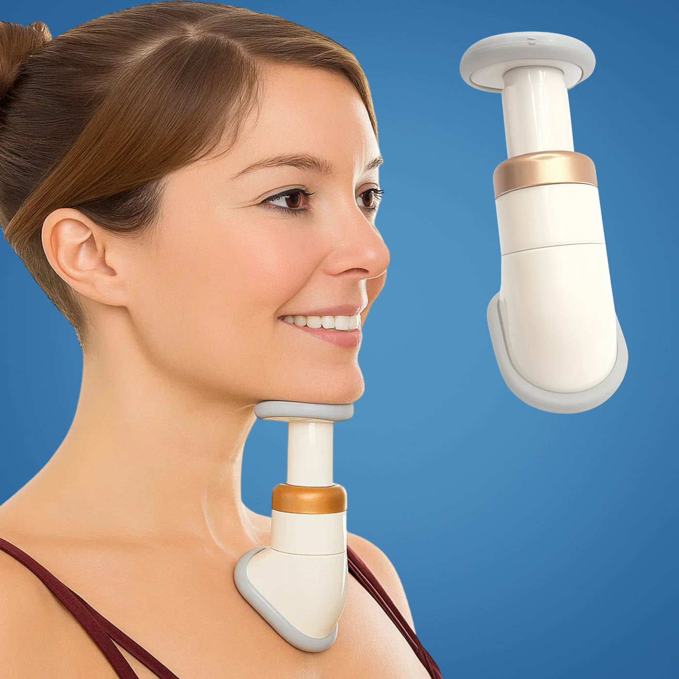 JawDefine | Neckline Slimmer – Double Chin Remover – Coil Resistance – Lightweight – Home Facial Exercise
