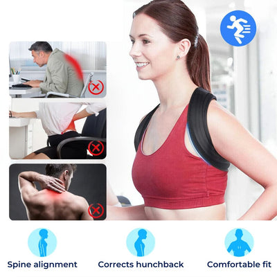PerfectAlign Back Brace Posture Corrector Support - Adjustable | Ideal for Chronic Pain Recovery and Daily Comfort