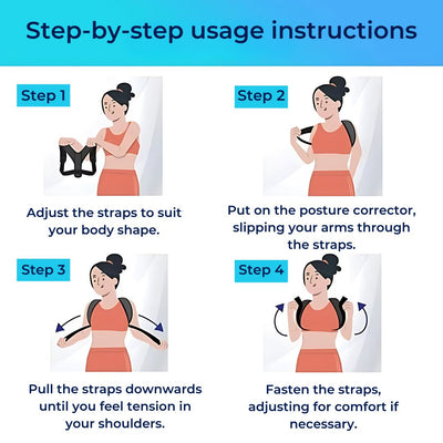 PerfectAlign Back Brace Posture Corrector Support - Adjustable | Ideal for Chronic Pain Recovery and Daily Comfort