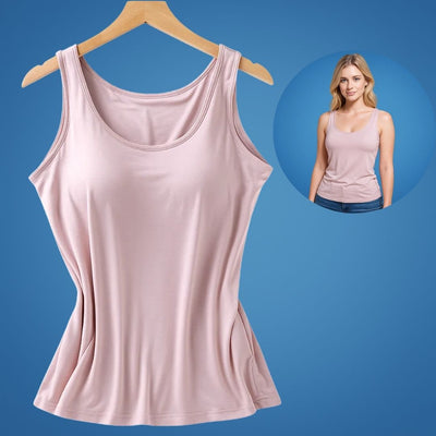 ComfortFlex | Padded Tank Top with Built-In Bra – Supportive Fit – Breathable Fabric – Ideal for Active Women