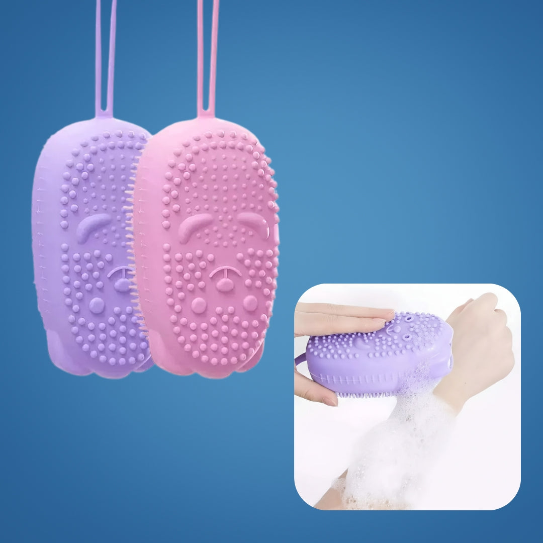 PureGlow | Silicone Body Scrubber – Hygienic Deep Exfoliation – Soft Fast-Dry Silicone – Gentle Massage – Sensitive Skin Daily Use