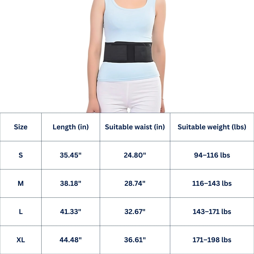 ReliefEase Magnetic Therapy Belt for Lower Back Pain | Natural Pain Relief - Everyday Use - Injury Recovery - Muscle Soreness