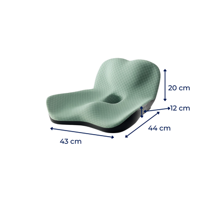 ReliefSeat | Haemorrhoid Seat Cushion – Memory Foam Pressure Relief – Warmth & Vibration Massage – Office Car Long Sitting Comfort