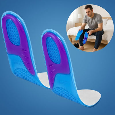 SoleRelief | Gel Insoles for Morton's Neuroma – Shock-Absorbing Silicone – Arch Support – Pain Relief for Active Adults