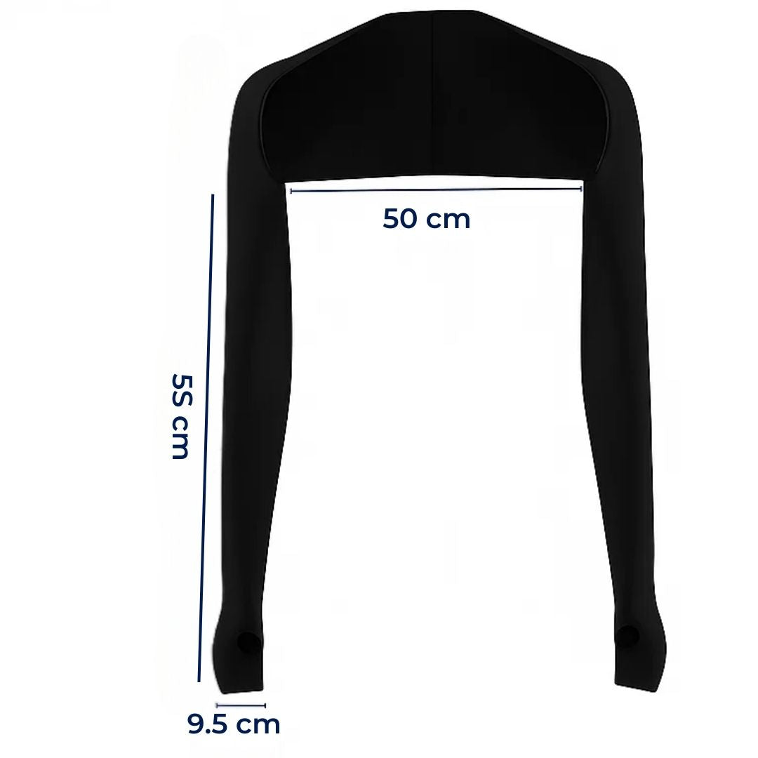 ShadeEase | Sun-Protection Shawl Arm Sleeves – UPF 50+ Coverage – Lightweight Stretch Fabric – Driving & Outdoor Use