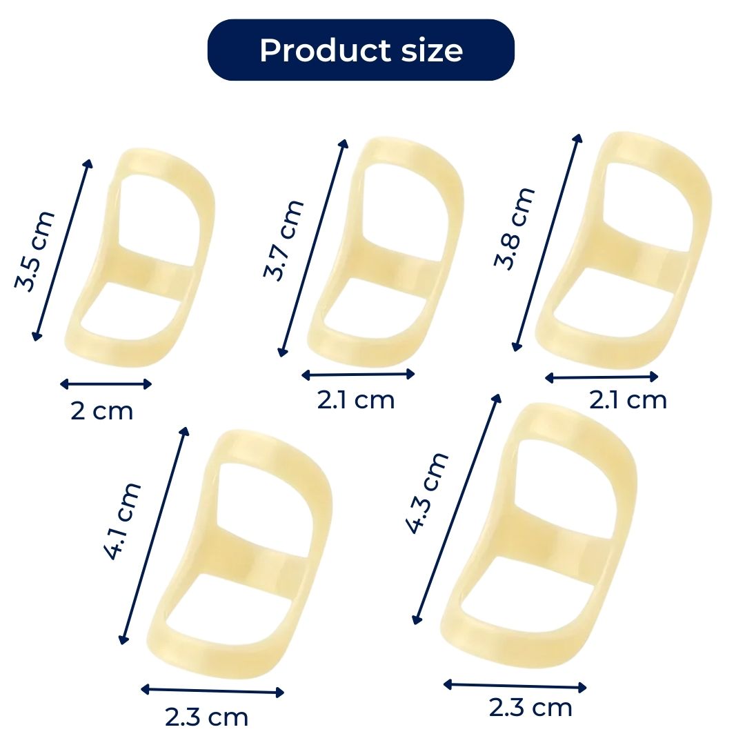 Steadygrip | Trigger Finger Splint Oval-8 Ring Splint – Pain-Relief Stability – Waterproof Plastic – Daily Wear for Finger Strain