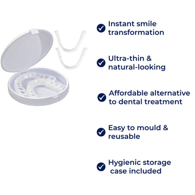 SmileEase | Clip-On Veneers – Instant Smile Enhancement – Ultra-Thin Design – Ideal for Adults Seeking Affordable Dental Solutions