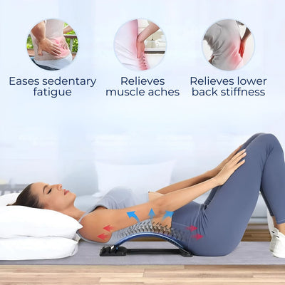 SpineRelief Orthopedic Back Stretcher | Posture Correction and Pain Relief – Sciatica - Herniated Disc - Chronic Back Pain Support