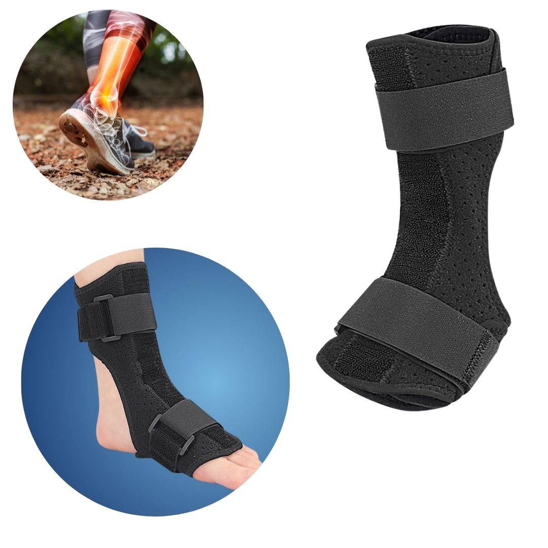 StrideGuard Drop Foot Brace Support | Foot and Ankle Support - Lifts Front Foot - Improves Gait - Reduces Falls - Alleviates Pain for Mobility Aid