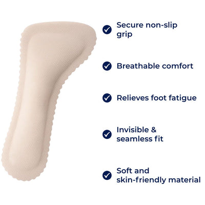 StrideSafe | Cushion Insoles for Sandals – Non‑Slip Grip – Breathable Comfort – Foot Fatigue Relief