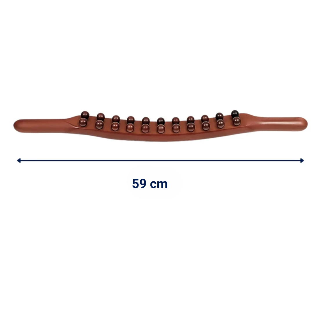 Flexirelief | Gua-Sha Massage Stick – Muscle Tension Relief – Natural Wood – Portable Wellness Tool – Circulation Boost – Deep Relaxation