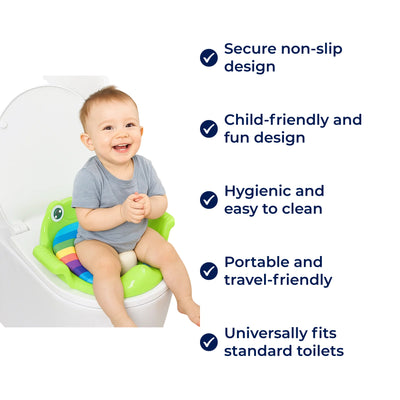 TrainEase | Portable Potty Seat – Secure Non‑Slip Design – Easy‑Clean Plastic – Compact Travel Solution for Potty Training Toddlers