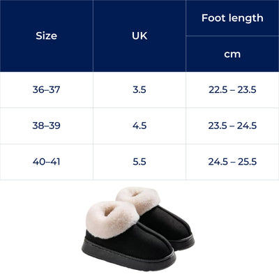 CosyTread | Women’s Snow-Boot Slippers – Cosy Plush Lining – Thick Non-Slip Sole – Winter Comfort at Home