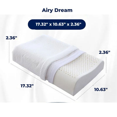 EcoNeck Comfort | 100% Natural Latex Orthopedic Pillow - for Neck Pain - Comfortable and Supportive Pillow - Better Sleep - Wellness