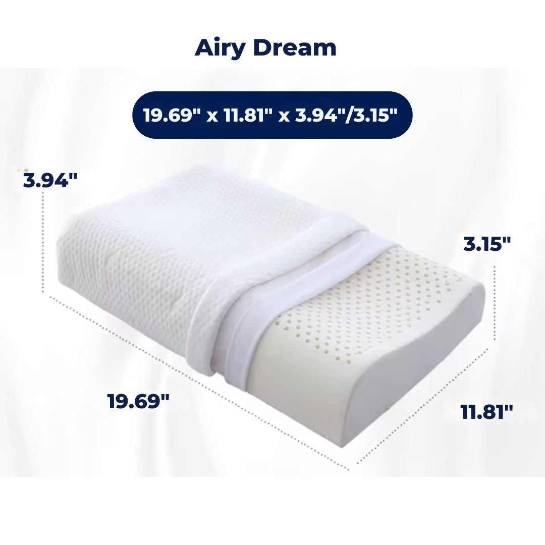EcoNeck Comfort | 100% Natural Latex Orthopedic Pillow - for Neck Pain - Comfortable and Supportive Pillow - Better Sleep - Wellness